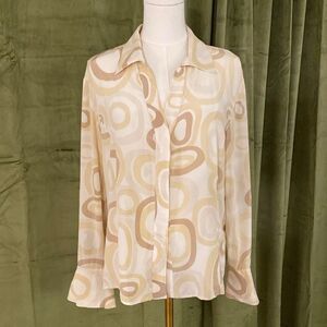 Lafayette 148 100% silk blouse. US12
